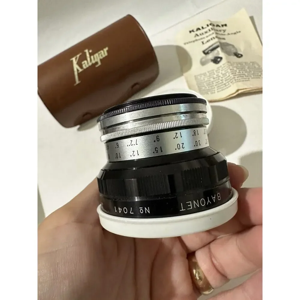 Kaligar Camera Lens Set of 2 Auxiliary Bayonet Wide Angle #7041 &‎ #6641 Japan